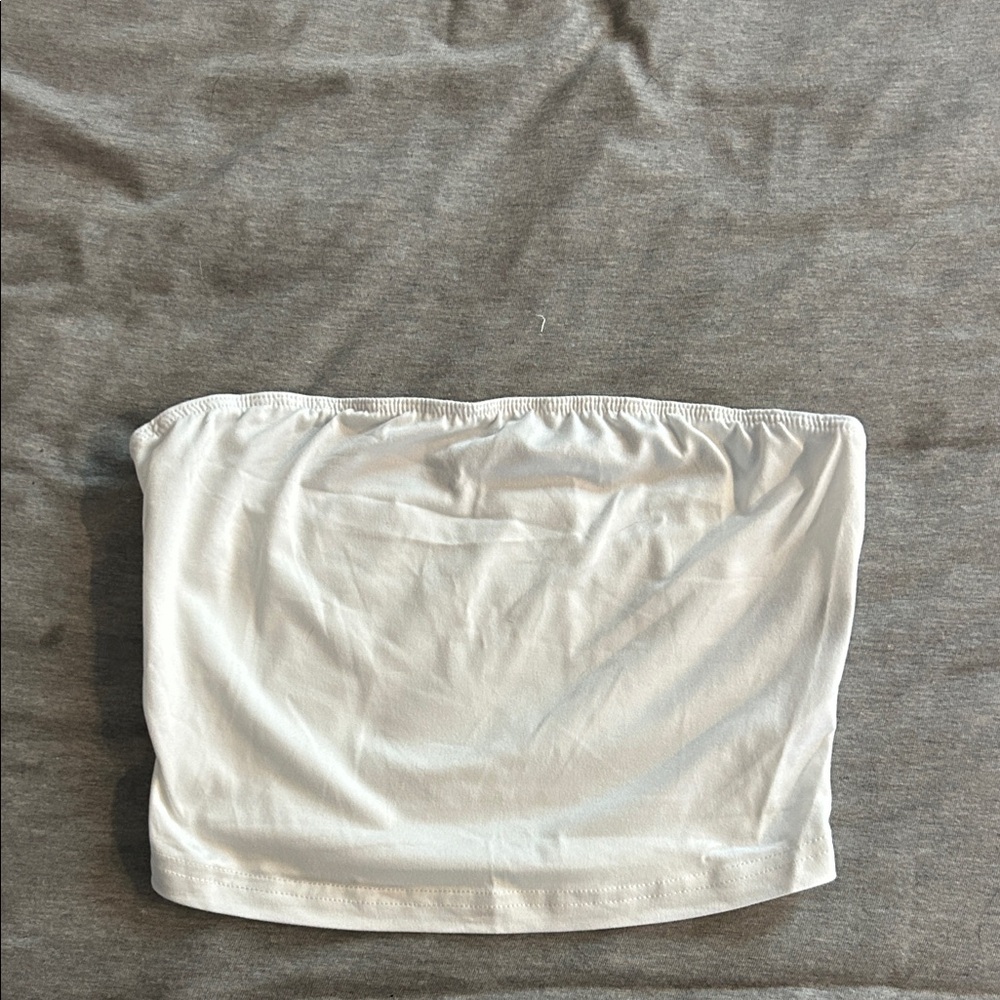 SHEIN Elegant White Tube Top